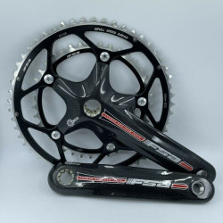FSA Carbon Pro Team Issue 170mm Gloss Carbon Fiber ISIS Standard 53/39 Crankset