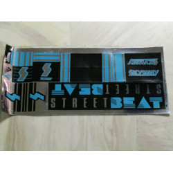 Skyway Street Beat decals sticker Set old school bmx blue