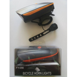 Φανάρι εμπρόσθιο ποδηλάτου με κορνα. Φανάρι εμπρόσθιο ποδηλάτου με κορνα.