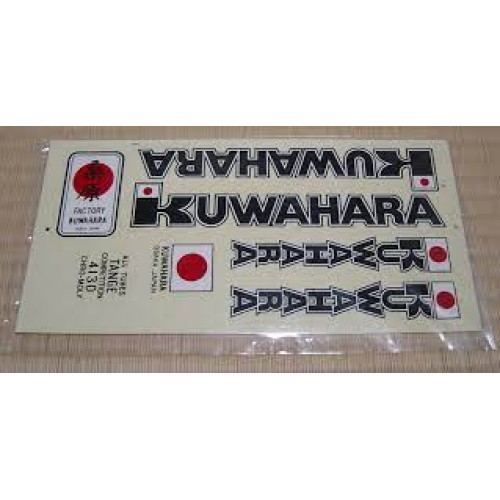 Old School Bmx Kuwahara Frame Sticker Set